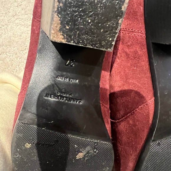 Saint Laurent Ysl Chelsea booties maroon size 37 - Picture 5 of 6